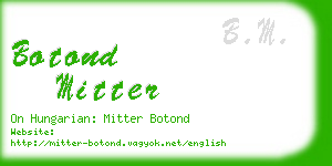 botond mitter business card